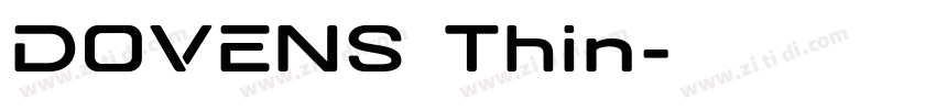 DOVENS Thin字体转换